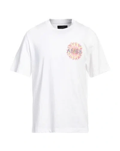 Amiri Man T-shirt White Size L Cotton