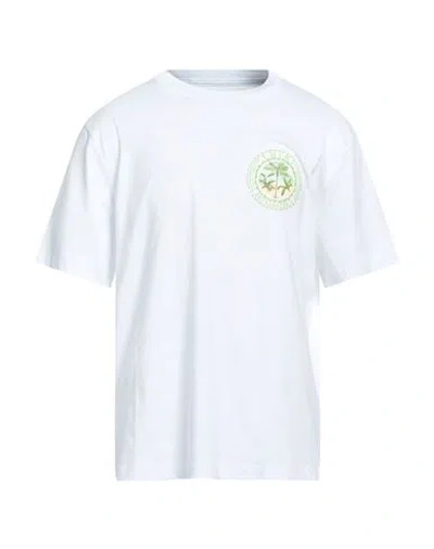 Amiri Man T-shirt White Size L Cotton In Red