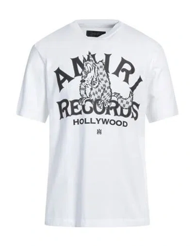 Amiri Man T-shirt White Size L Cotton