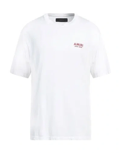 Amiri Man T-shirt White Size L Cotton In White