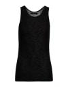 Amiri Man Tank Top Black Size L Rayon In Black