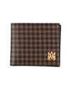 Amiri Man Wallet Brown Size - Cotton, Linen, Polyurethane In Brown