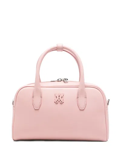 Amiri Ma-plaque Leather Tote Bag In Pink