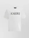 Amiri Cotton Crew Neck T-shirt With Contrasting Logo Detail