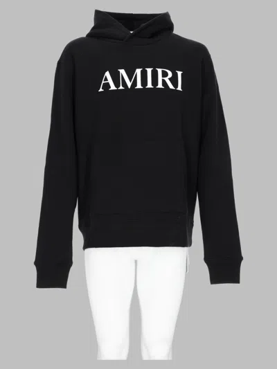 Amiri Black Relaxed-fit Logo Hooded Sweatshirt