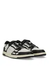 Amiri Multicolor Leather And Fabric Bandana Denim Skel Sneakers