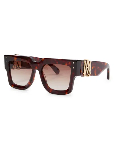 Amiri Men's 57mm Jumbo Ma Logo Sunglasses In Havana Brown Gradient