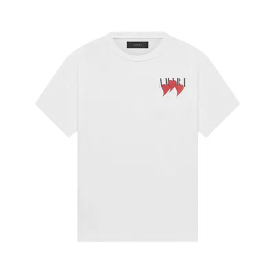 Pre-owned Amiri Men's  3 Hearts Tee Shirt In White