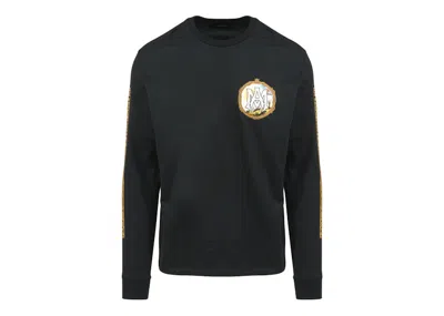 Pre-owned Amiri Men's  Alchemy Frame Long Sleeve Tee Shirtin Black