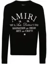 Amiri Arts District Cotton Sweatshirt In Black