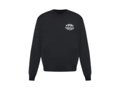 Pre-owned Amiri Men's  Arts District Jersey Crewneck Sweatshirt In Black