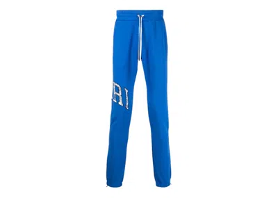 Pre-owned Amiri Men's  Bandana Applique Sweatpants In Blue