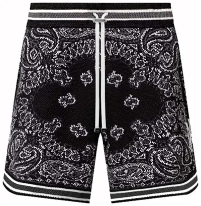 Pre-owned Amiri Men's  Bandana Bball Shorts In Black