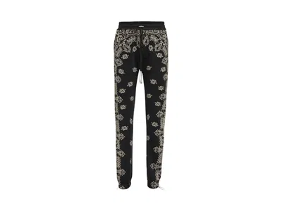 Pre-owned Amiri Men's  Bandana Bleach Sweatpants In Black