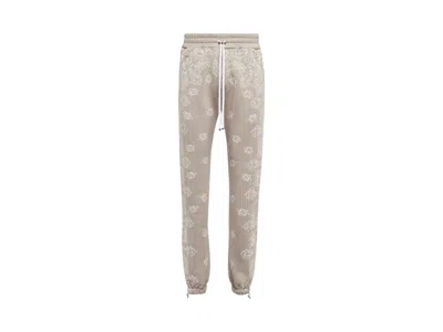 Pre-owned Amiri Men's  Bandana Bleach Sweatpants In Crockery In Brown