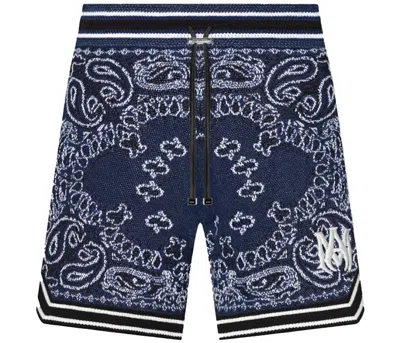 Pre-owned Amiri Men's  Bandana Shorts In Blue