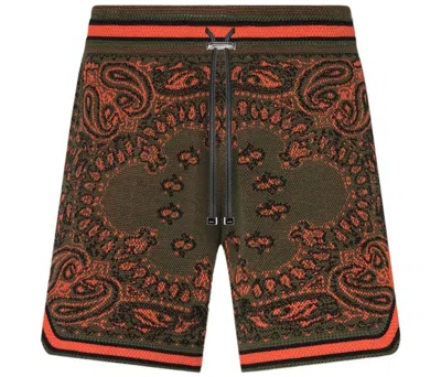 Pre-owned Amiri Men's  Bandana Shorts In Green