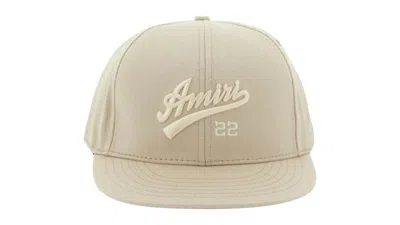 Pre-owned Amiri Men's  Baseball Design Tan Hat In Beige In Sand