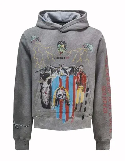 Pre-owned Amiri Men's  Blood 38 Hoodie In Grey