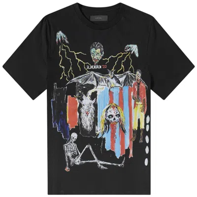 Pre-owned Amiri Men's  Blood 38' Tee Shirt In Black