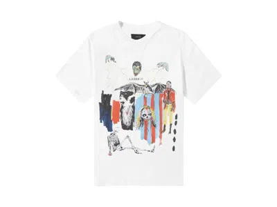 Pre-owned Amiri Men's  Blood 38 Tee Shirt In White