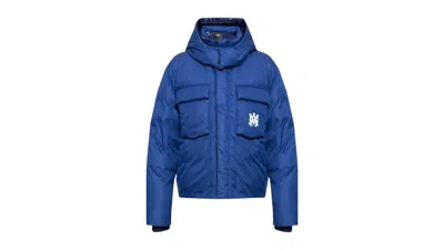 Pre-owned Amiri Men's  Bold Logo Hooded Jacket In Blue