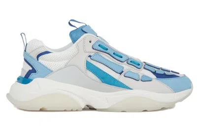 Pre-owned Amiri Men's  Bone Runer Sneakers In Neon Blue/white