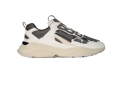Pre-owned Amiri Men's  Bone Runner Mesh Sneakers In Tan/grey