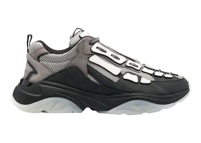 Pre-owned Amiri Men's  Bone Runner Sneakers In Grey/black/white