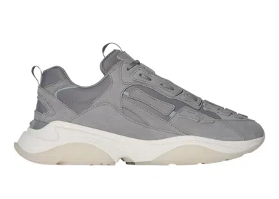 Pre-owned Amiri Men's  Bone Runner Sneakers In Grey/white In Multi