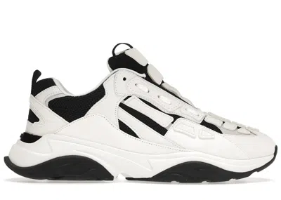 Pre-owned Amiri Men's  Bone Runner Sneakers In White/black
