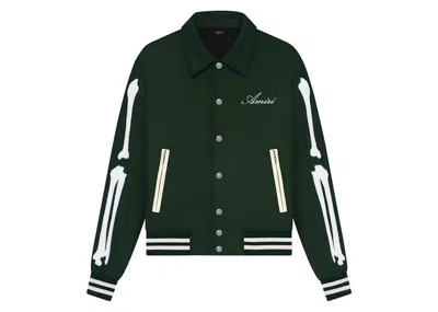 Pre-owned Amiri Men's  Bones Jacket In Rain Forest