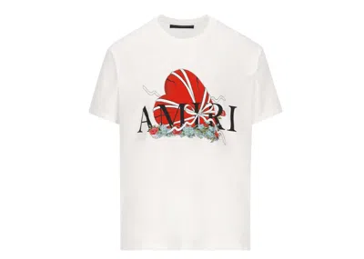 Pre-owned Amiri Men's  Broken Heart Tee Shirt In White