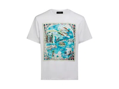 Pre-owned Amiri Men's  California Hawaiian Tee Shirt In White