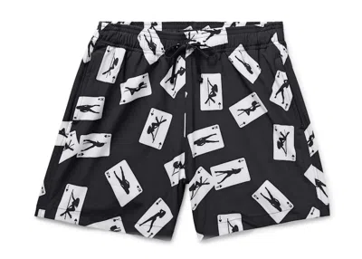 Pre-owned Amiri Men's  Card Swim Shorts In Black