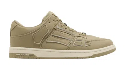 Pre-owned Amiri Men's  Chunky Canvas Skel Low Sneakers In Green