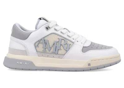Pre-owned Amiri Men's  Classic Low Toe Sneakers In White/grey In Gray