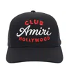 Amiri Black Baseball Cap With Maxi Logo On The Front In Cotton Man In Black