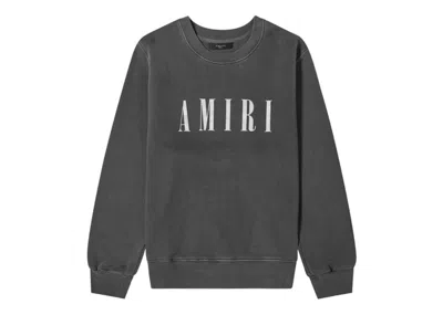 Pre-owned Amiri Men's  Core Logo Crewneck Sweatshirt In Vintage Black