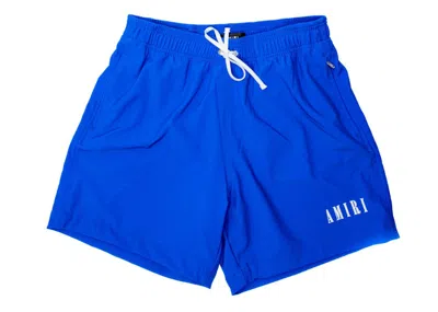 Pre-owned Amiri Men's  Core Logo Swim Trunk Shorts In Blue