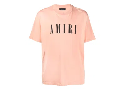 Pre-owned Amiri Men's  Core Logo Tee Shirt In Peach/black