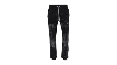 Pre-owned Amiri Men's  Cracked Dye Logo Pants In Black