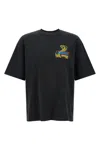 Amiri Crystal Cobra Embellished Printed Cotton-blend Jersey T-shirt In Black