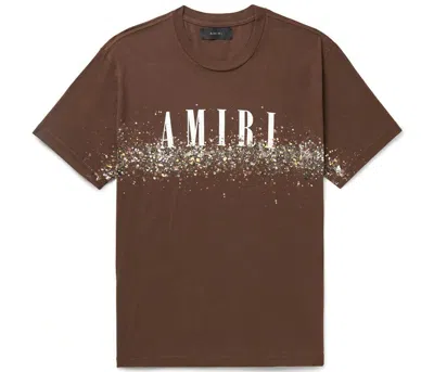 Pre-owned Amiri Men's  Crystal T-shirt In Brown