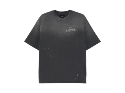 Pre-owned Amiri Men's  Design Studio Os T-shirt In Black