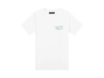 Pre-owned Amiri Men's  Floral Logo Tee Shirt In White