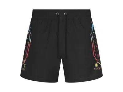 Pre-owned Amiri Men's  Fortune Swimtrunk In Black
