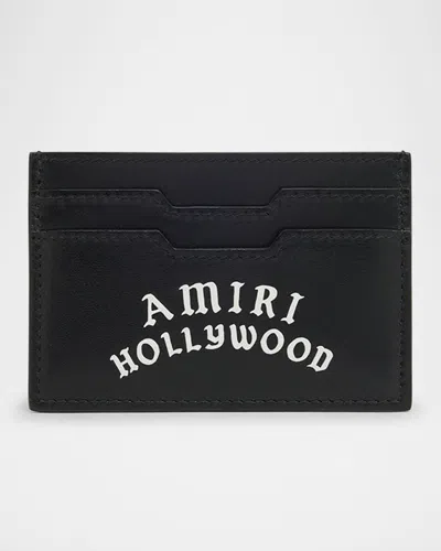 Amiri Men's  Hollywood Leather Card Holder