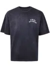 Amiri Hollywood Graphic Oversized T-shirt With Ribbed Crew Neck In Blue