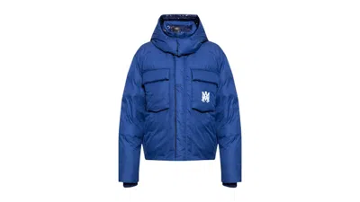 Pre-owned Amiri Men's  Hooded Down Puffer In Blue